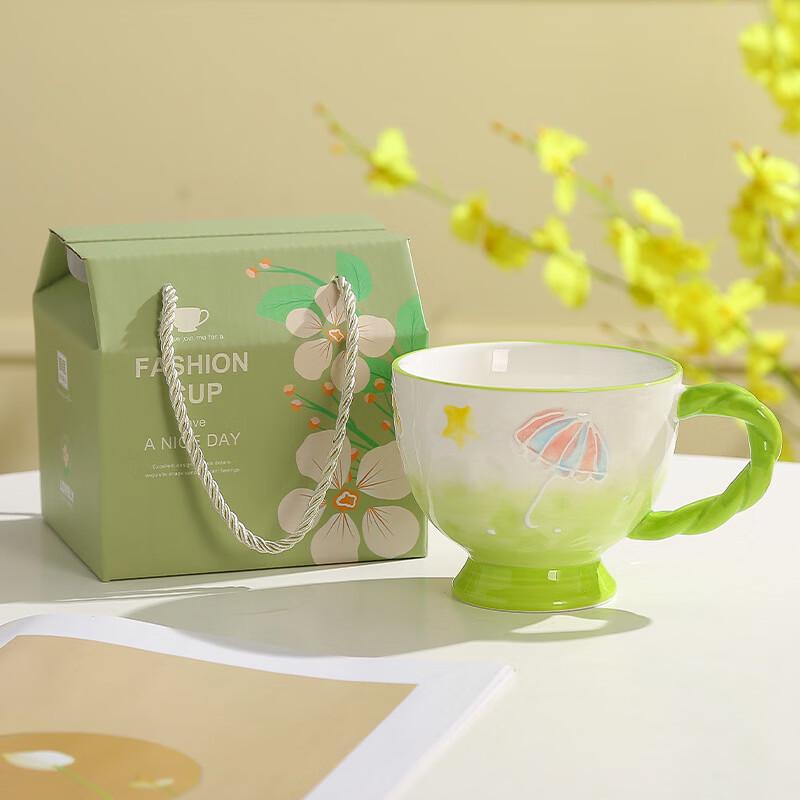 Setoyaki Hand-painted Breakfast Cup Set