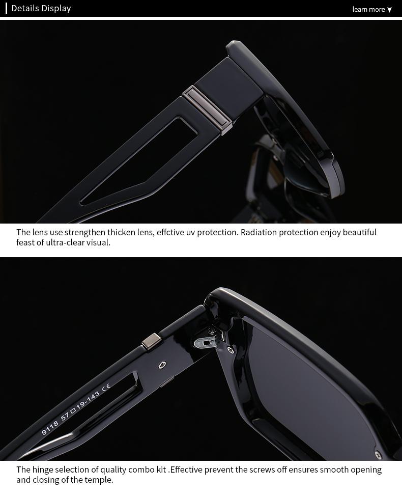 Foreign Trade  Modern Cat-Eye Sunglasses European And American Street Photography Ins Popular Model Square Sunglasse