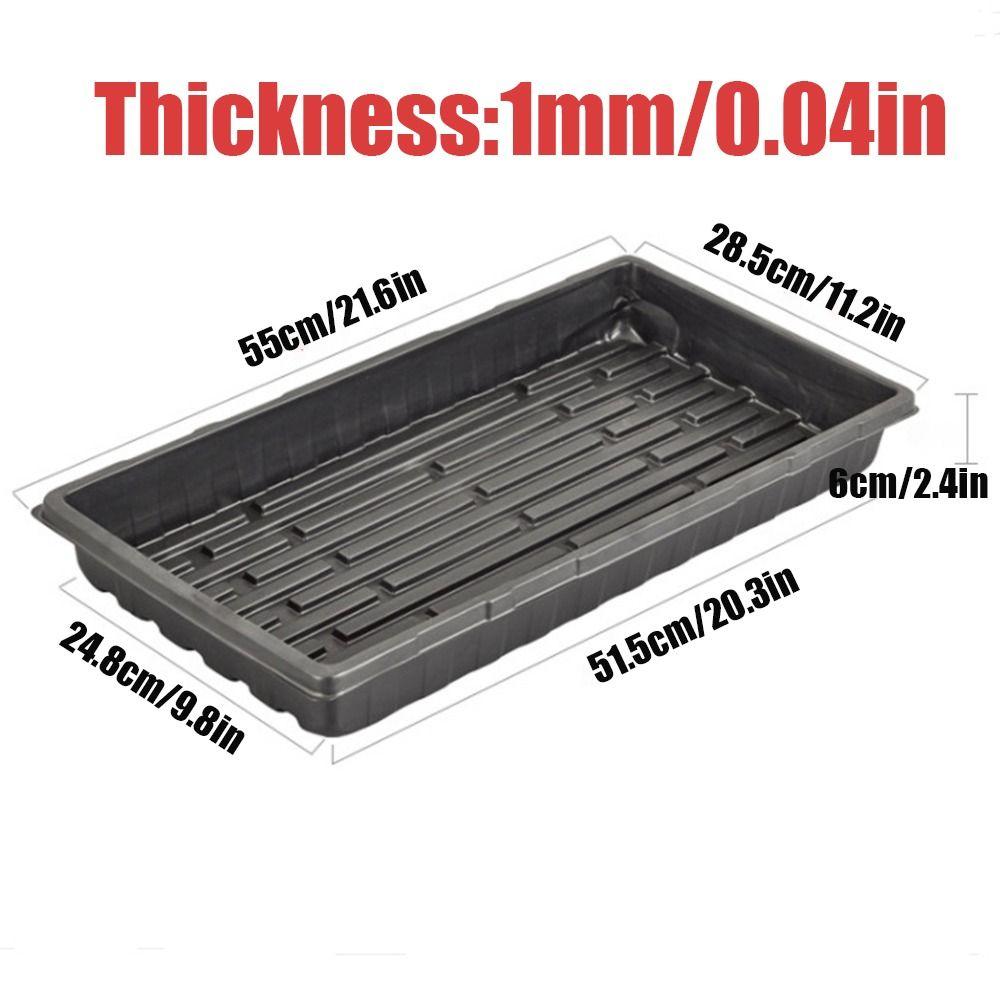 10 Stück Keine Löcher Pflanzanzuchtschalen Wiederverwendbare Bonsai-Blumentopfschale Aussaatanzuchtschale Erde