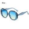 Vintage Hot Pink Glasses Round Frame Women's Sunglasses Sun Glasses Shades