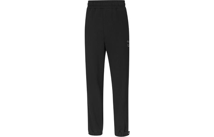 PUMA X Maison Kitsune Casual Pants Unisex Black Moderate Straight Fit Pants 532326-01 XS