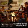 Camping Tripod Stand for Cooking Open Campfire Tripod for Dutch Oven Pot Rustproof Fire Pit Stand Outdoor Travel Camping Tools