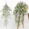 2 Pezzi Fiori Artificiali da Esterno Eucalipto Viola Piante Verdi
