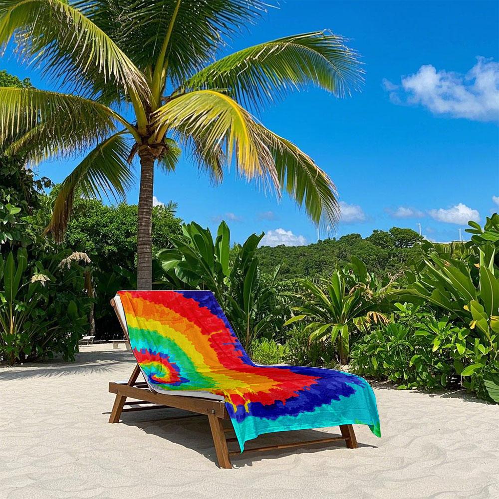 Rainbow Tie-Dye Swirl Beach Towel Quick Drying Travel Towel Unisex Soft Comfortable Quick Dry Portable for Men Women Beach