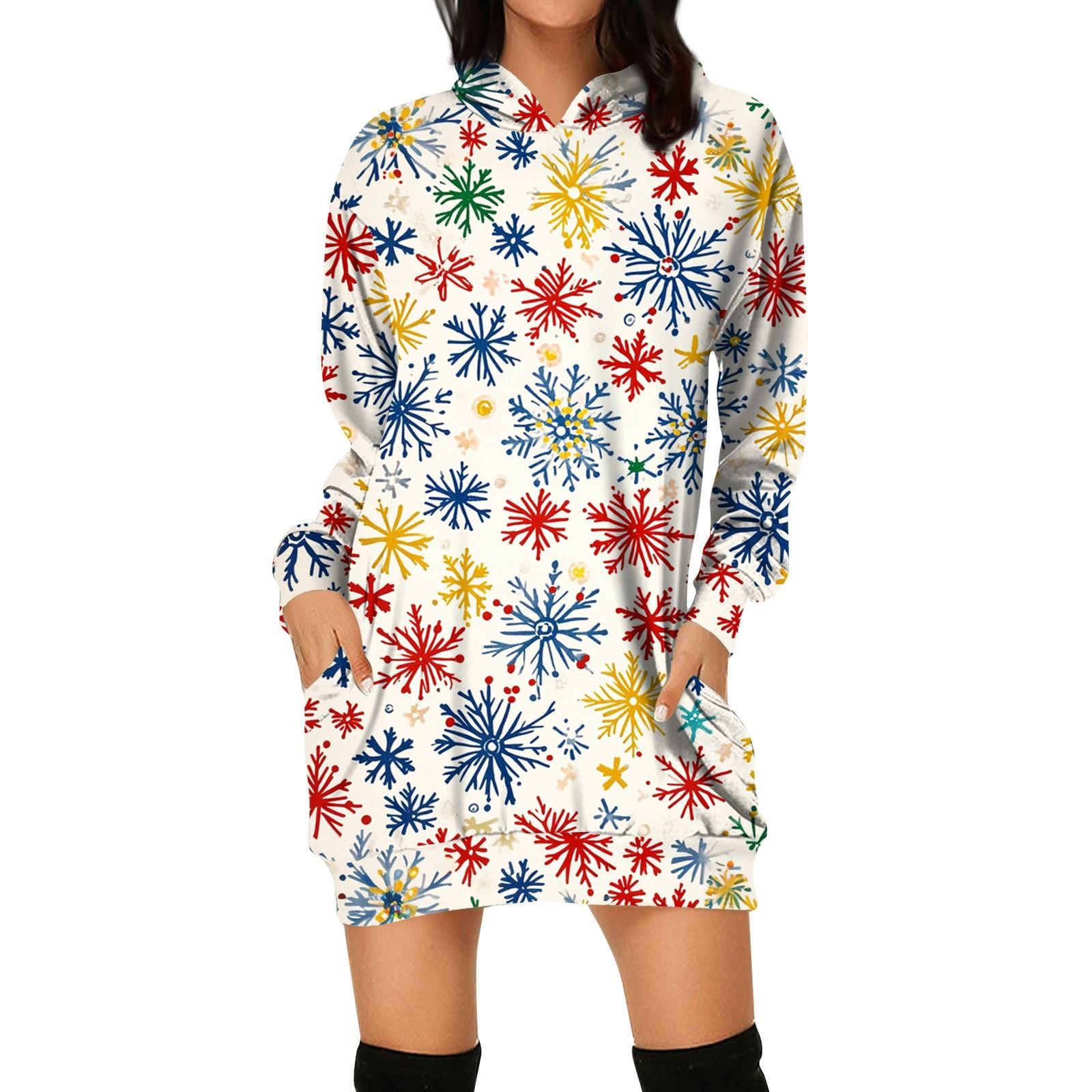 

Женская мода свободный повседневный карман с длинным рукавом толстовка с принтом свитшот XL жёлтый