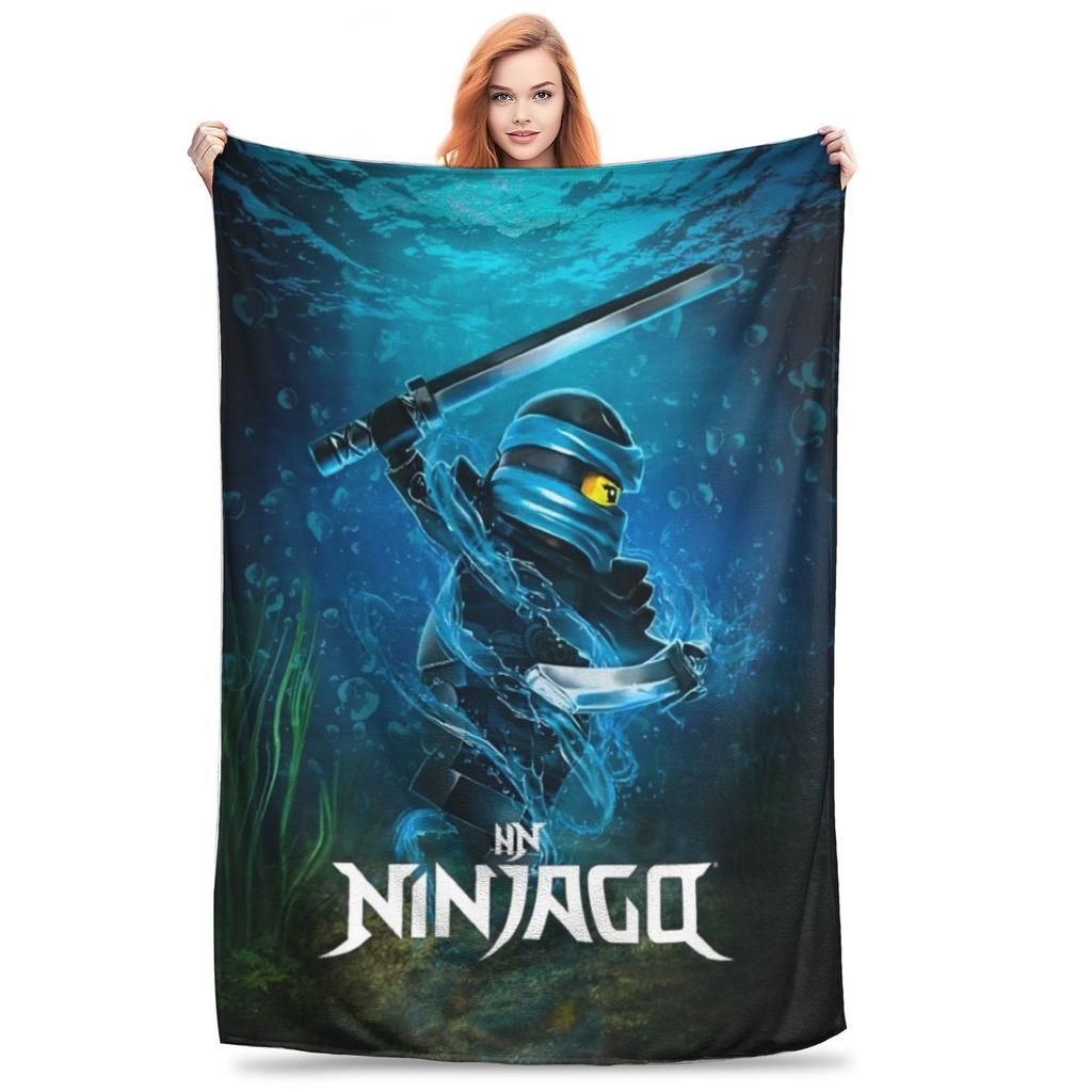 Ninjagos Blanket Cover  Flannel Throw Blankets Airplane Travel Decoration Ultra-Soft Warm Bedspreads