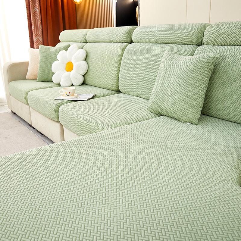 Jacquard Velvet Sofa Cover Non-slip Sofa Cover Cover All-inclusive Four Seasons Universal Elastic Cover Hats Simple Modern Cushion Cover Sub