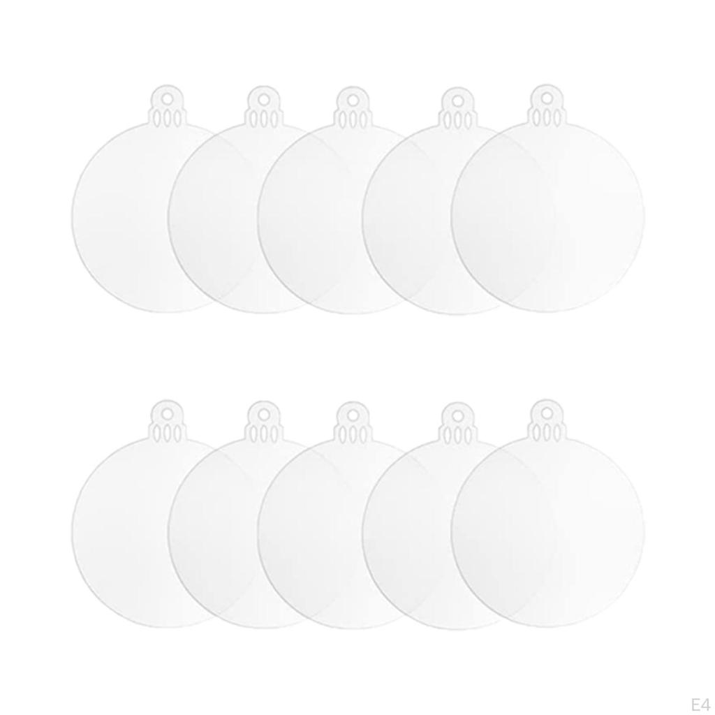 20-Piece Acrylic Christmas Ornaments Set for Personalized Holiday Decor
