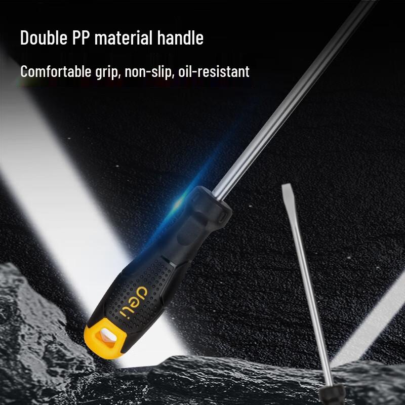 Deli Plastic Handle Slotted Screwdriver