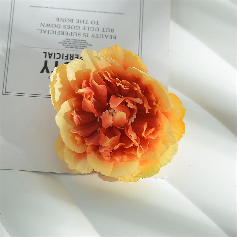 10cm Peony Silk Artificial Flower Heads for DIY Hair Accessories & Handmade Jewelry