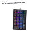 Motospeed K24 Numeric Mechanical Keyboard 21 Keys USB Wired Keyboard with 13 RGB Light Effects OUTEMU Blue Switch