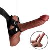 Wearable Realistic Silicone Dildo with 4 Rings, Soft Skin Feel Penis Toy with Strong Suction Cup, Hands-Free Couples Toy