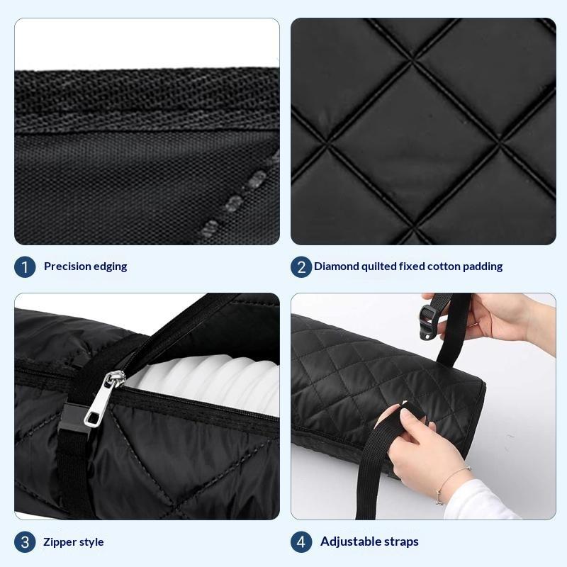 Adjustable Straps Air Conditioner Hose Cover Heat Insulation With 2 Buckle Straps Portable Ac Hose Protective Sleeves