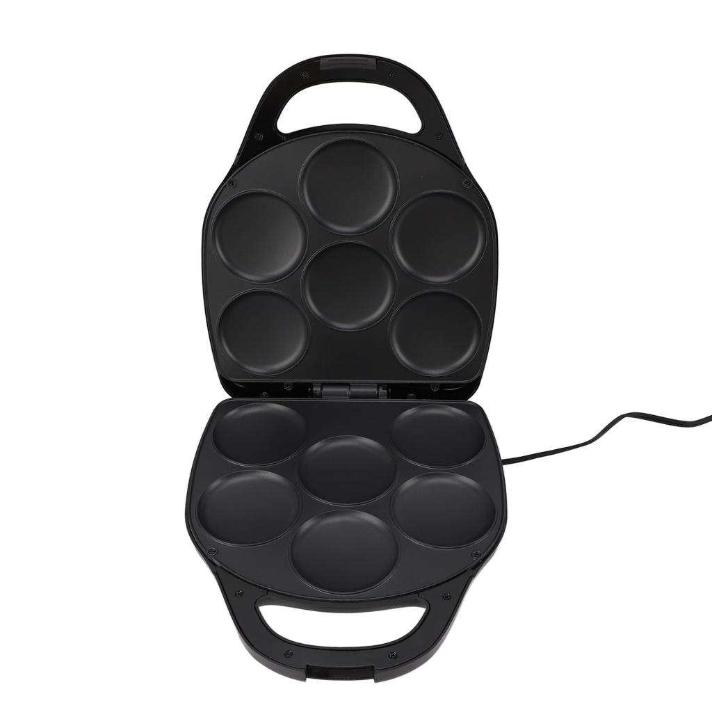 Elektryczna maszyna do robienia naleśników 1400 W, 6 gniazd, 3,5 cala, dwustronna, podgrzewana, zapobiegająca przywieraniu, inteligentna kontrola temperatury