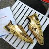 Fashion HotSale Gold Silver Sneakers Men Hip Hop Casual Unisex Shoes Tennis Luxury Running Shoes Clunky Sneakers Bigsize Streetwear Male