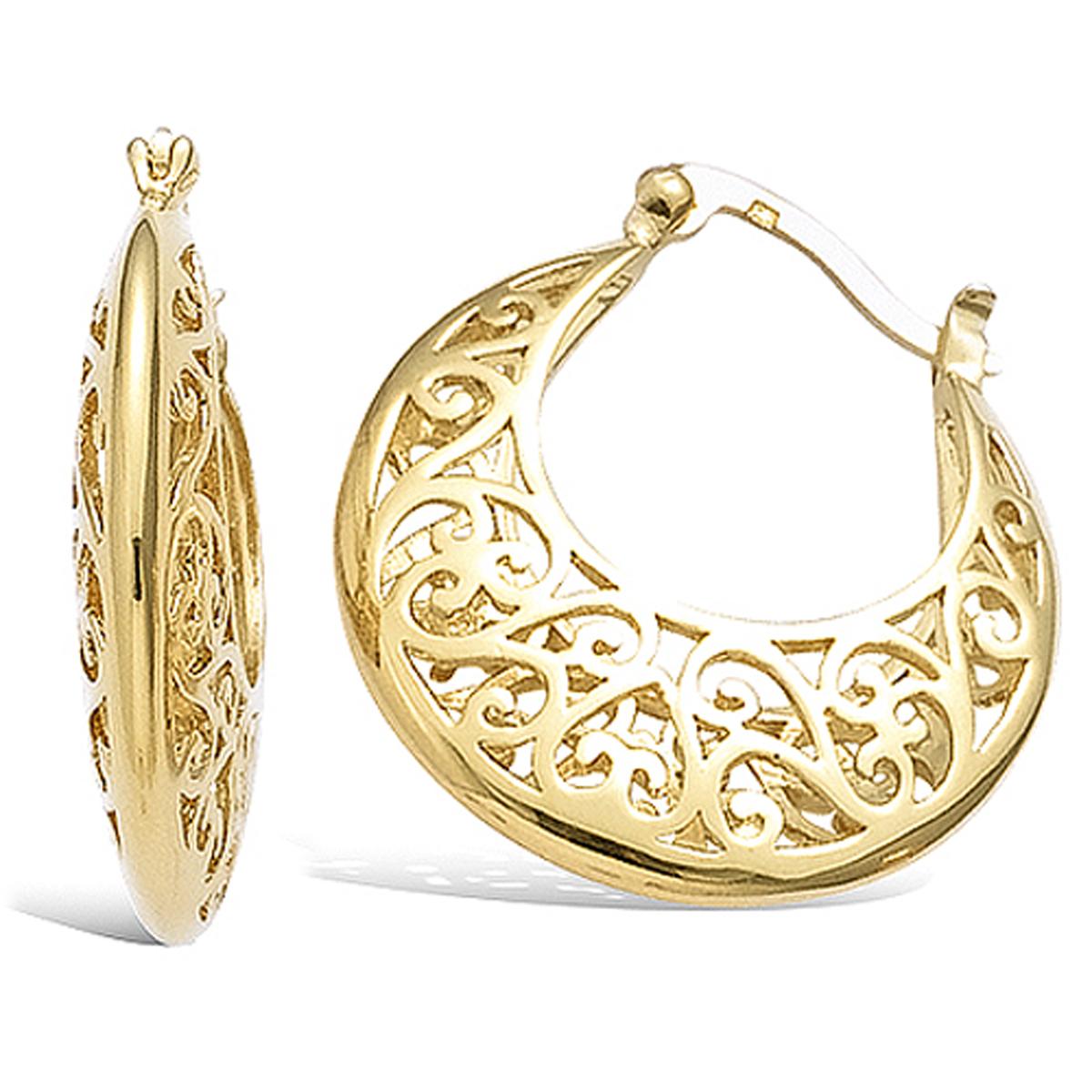 

Les Trésors De Lily [F6257] - Позолоченные серьги-кольца Кармен - 2,5 см