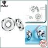 BISAER Plata 925 Encanto Lindo Perro Cuentas Perro Salchicha Mascota Animal Colgante Chapado en Platino Apto Mujeres Pulsera DIY Joyería Fina