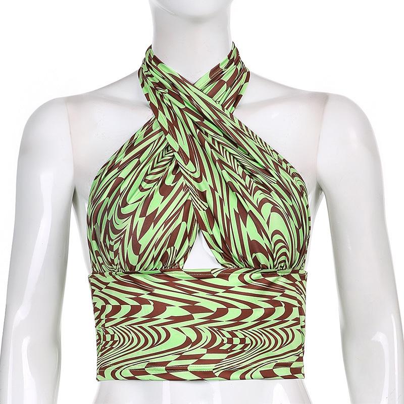 Black Brown Corset Top Sexy Cute Spaghetti Strap Crop Tops Fashion High Street Summer Women Top 90s Y2k Aesthetic Camisoles