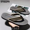 WTEMPO Summer Men's Flip-flops Personalized Outdoor Soft-sole Lightweight Slides Non-slip Indoor Slipper Beach Shoes