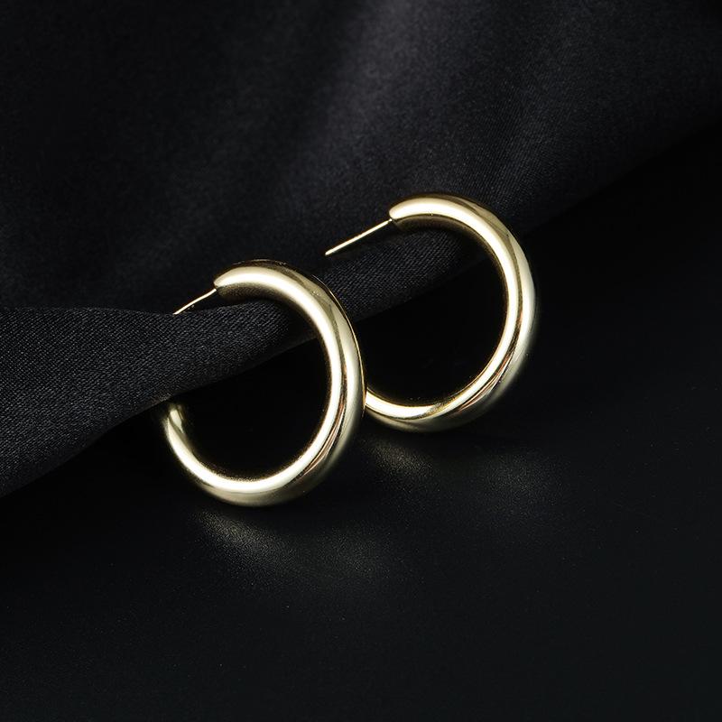 

Серьги-кольца из серебра 925 пробы Banyan Tree - Холодный стиль, простые и уникальные для женщин 925 Silver