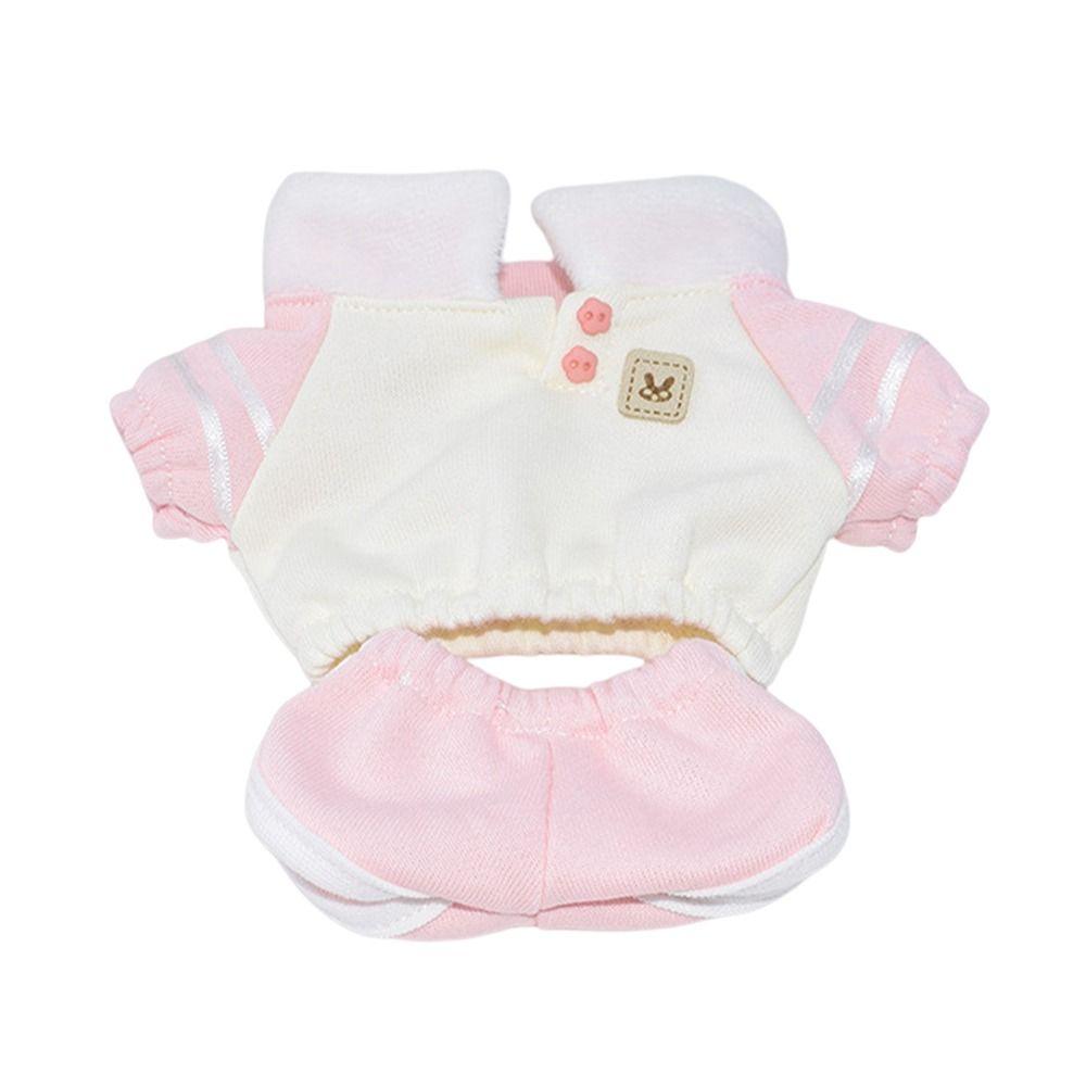 Replacement Outfit Dolls Lapel Hoodies Set Sweater Short Dollhouse Accessories For 10/20cm Doll