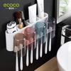 Toothbrush Cup Holder Wall-Mounted Toothbrush Rack Wall-Mounted Toilet No Punching Mouthwash Cup Electric Brushing Cup Set