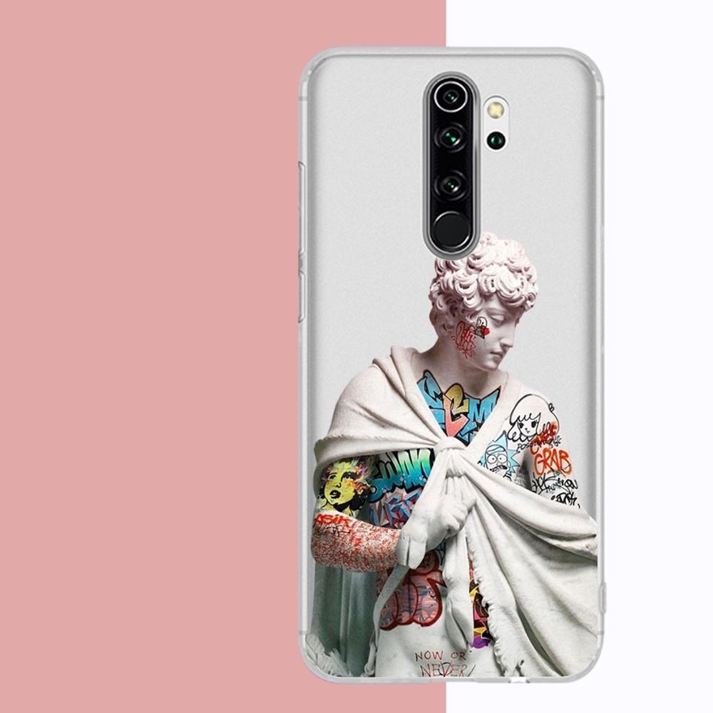 David Statue Art Mousepad For Samsung S 20 21 22 23 for Redmi Note7 8 9 10 for Huawei P20 30 40 Clear Case