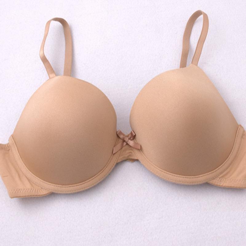 Large Size Smooth Bra Thin Cup Large Bust Small Underwear with Underwire Underwear