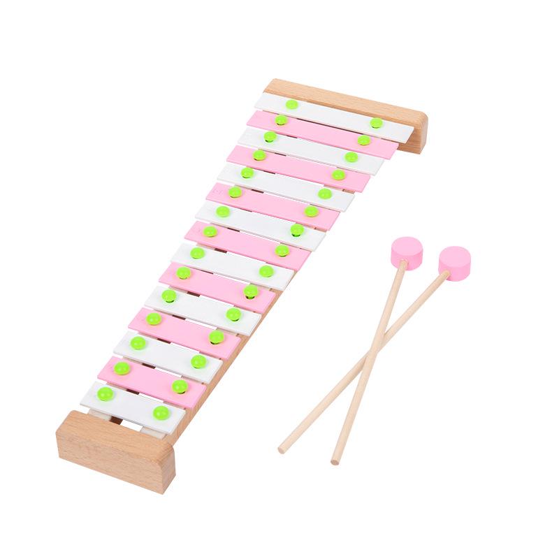 

Глокеншпиль с 15 нотами, звук пианино: Деревянный перкуссионный инструмент для детей, учебное пособие для студентов, музыкальная игрушка Орфа. Large