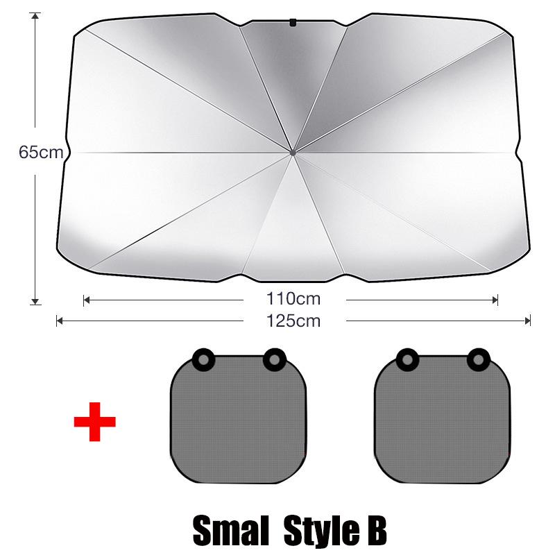 Car Windshield Sunshade Umbrella Foldable Car Umbrella Front Window Heat Insulation Sunshade Covers Windshield Visor Sunshade