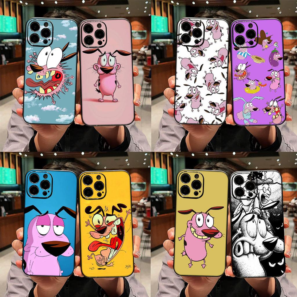 Casing for Apple iPhone 17 Pro XS Max Air 6 7 8 Plus 5 + SE 2022 SE2 16E Phone Case Poster C-Courage Dog C-Cowardly
