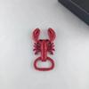 Metal Lobster Corkscrew Bottle Opener Portable Wine Bottle Remover Party Supplies Keychain  Summer