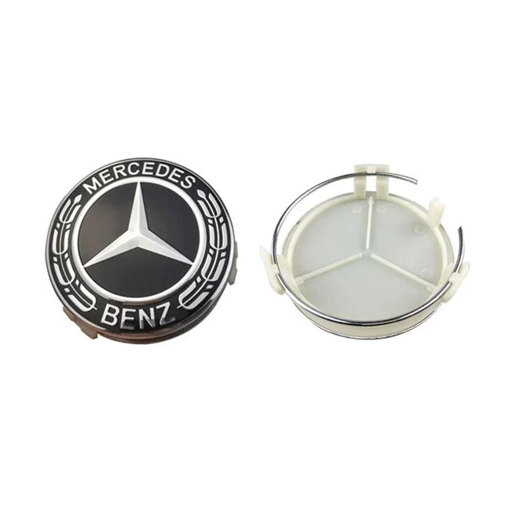 

Car Sticker 75MM Car Styling Wheel Center Covers Hub Caps Replacement For Mercedes Benz A C E Class W211 W176 W204 AMG CLA W212