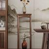 High-End Solid Wood Flower Stand Chinese-Style Indoor Plant Holder Elegant Living Room Display Rack Decorative Organizer