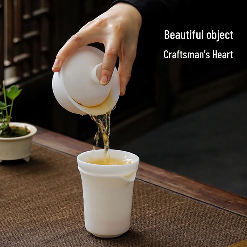 Qixuanyuan Ice Jade Porcelain Ruolan Teacup Set