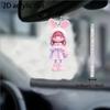 Creative Acrylic Girl Car Pendant - Hanging Ornament & Interior Decoration