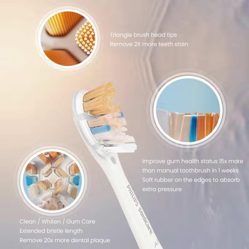 Замена насадки щетки Philips HXP093 чёрный — фото 10