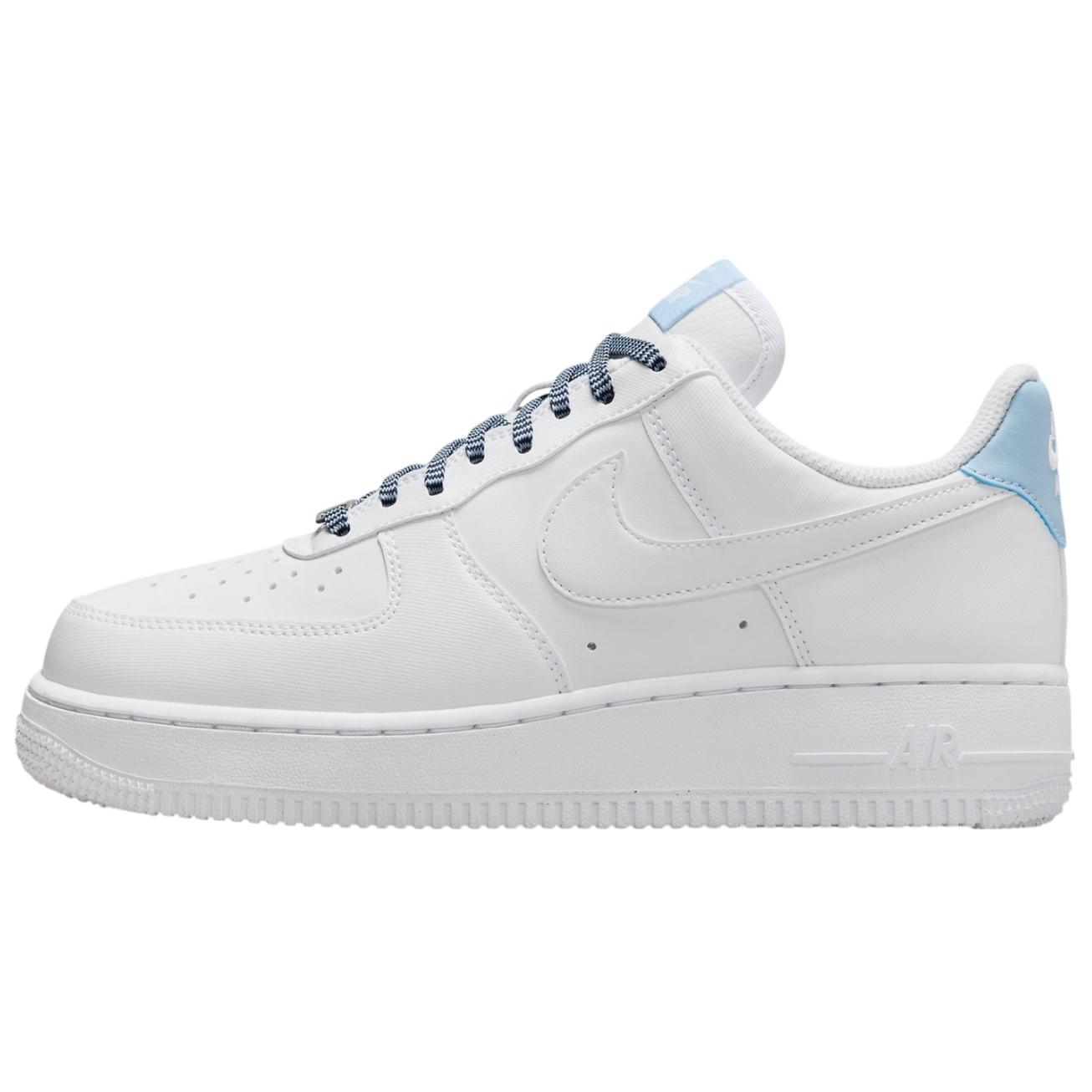 

New Nike Air Force 1 Low 07 White Light Armory Blue Women s IB7167-101