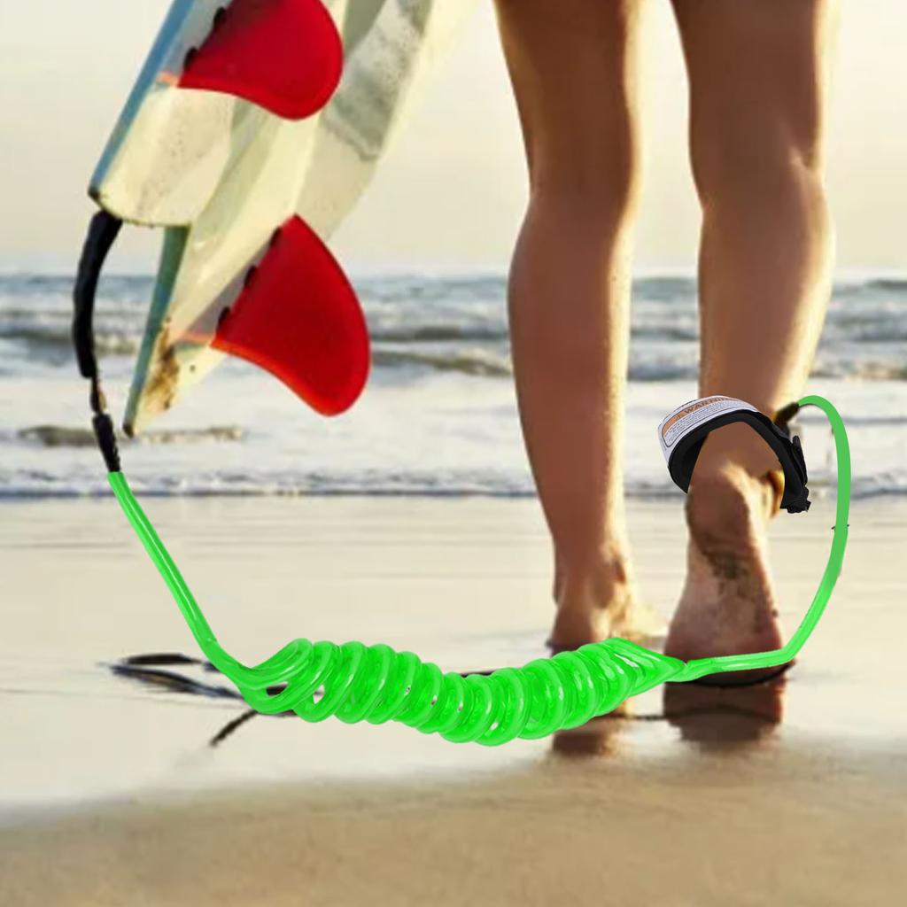 Surfboard Leash 4ft 5.5mm TPU Nylon 2 Headed Surfing Strap for Shortboards boards Skimboards