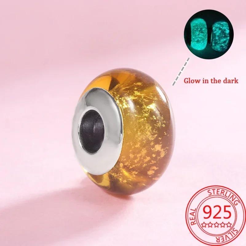 Perles en Verre de Murano Colorées Breloque Vague en Verre Perles en Verre Ondulé Charms S'adaptent aux Bracelets de Marque Bijoux en Cuivre pour Femmes Cadeau