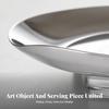 Stainless Steel Fruit Tray Sleek Metal Serving Platter Easy to Clean