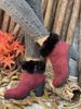 Autumn Solid Color Plush High Heel Ankle Boots for Women, Sizes 35-42