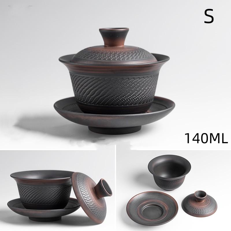 Jianshui Purple Pottery Gaiwan Ceramic Handmade Household Kung Fu Tea Set   Tea Bowl Tea Cup Tea Maker Tea Ceremony