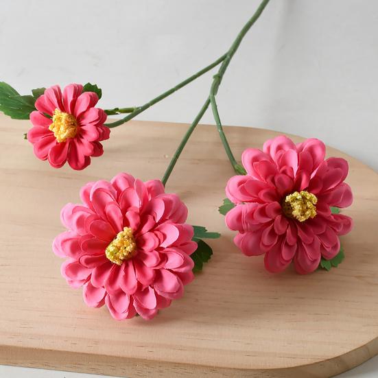 Künstliche Chrysanthemenblume Langer Stiel Realistischer Künstlicher Calendula Blumenstrauß für Vase