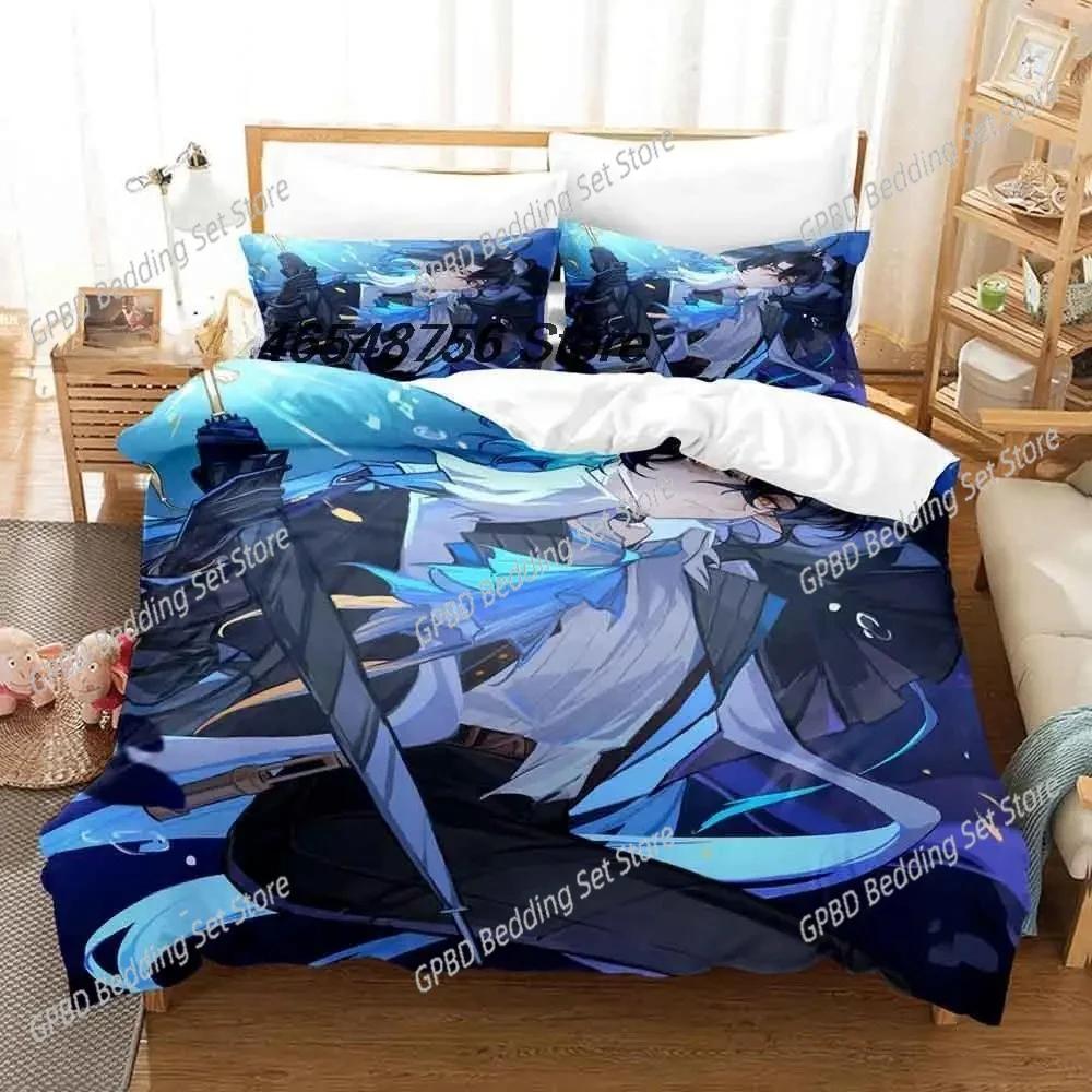 3d Printing Game Arknights Beding Set Bedrom Soft Modern Bedspreads Comefortable Children Kids Soft Duvet Cover Comfortable Quilt Cover And Pilowcase