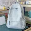 Schoolbag New Japanese Schoolbag Ins Style Niche High Value Candy Color Embroidered Backpack Junior High School Students Lightweight Backpack