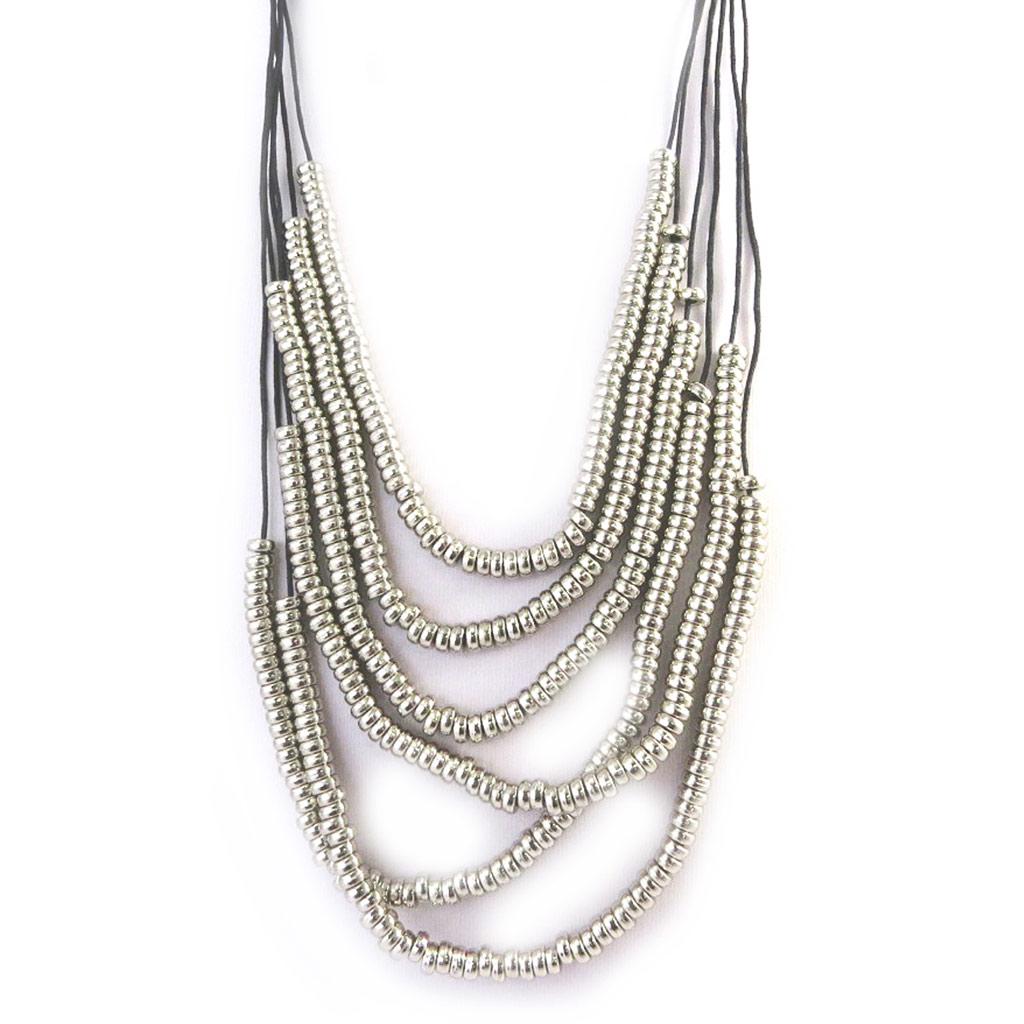 Les Trésors De Lily [M1992] - Silver 'Kilimanjaro' Necklace