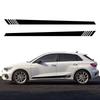 2PCS Car Side Skirt Stripes Sticker Vinyl Trims Decals Accessories For  A3 8P 8V 8L 8Y S3 RS3 Sedan Sportback Limousine TFSI