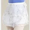 Flower Embroidery Dance Tulle Dress Lace-up Dance Performance Dress Skirts  Women