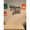Retro Metal Welcome Sign for Home Wall Decor Christmas Ornament Farmhouse Hanging Plaque Front Door Porch Garden Entryway Party Decoration Gift
